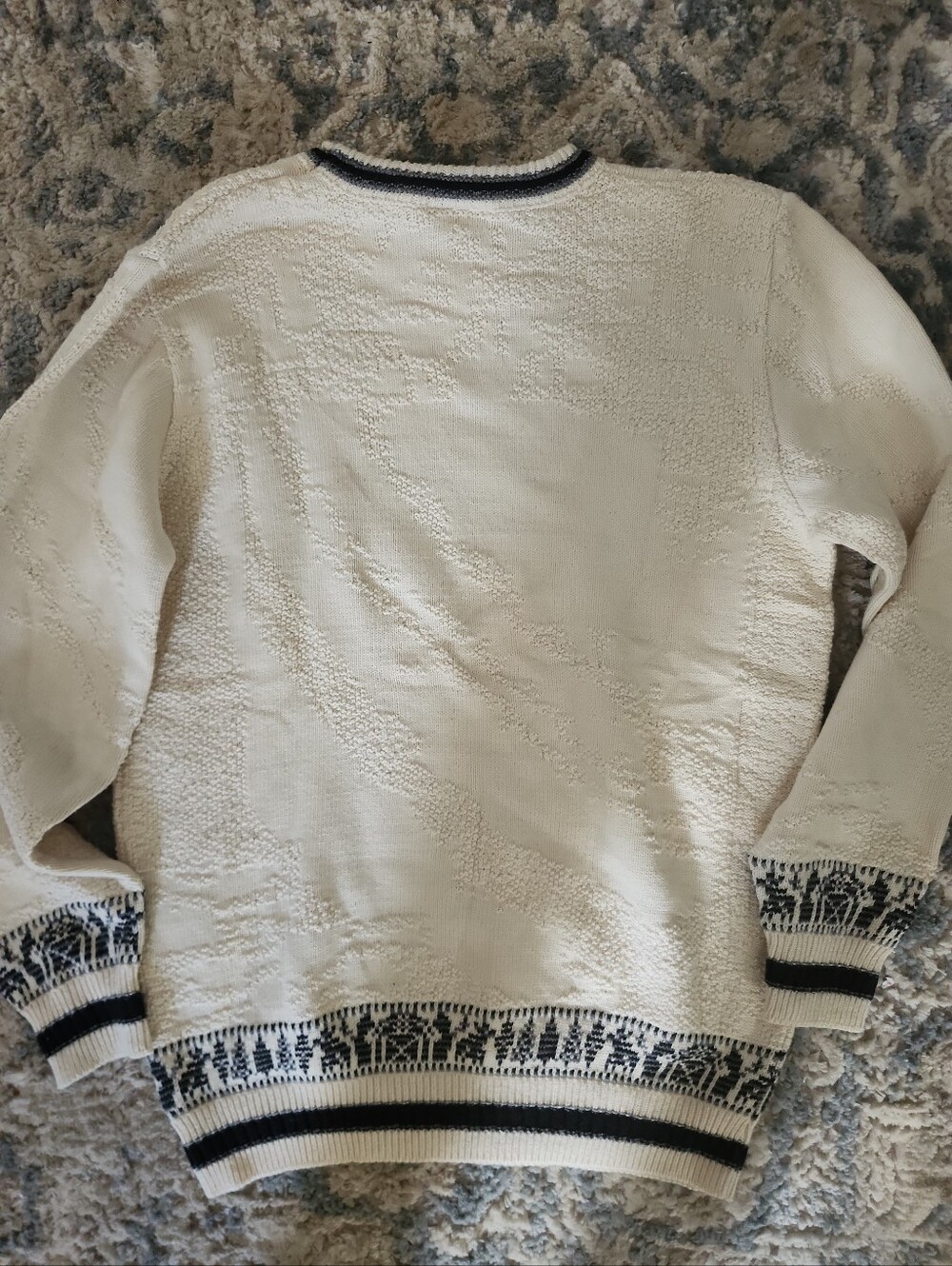 Vintage CK Grace Canada 100% Cotton Horse Rabbit Embroidered Knit Cottagecore - Picture 7 of 7